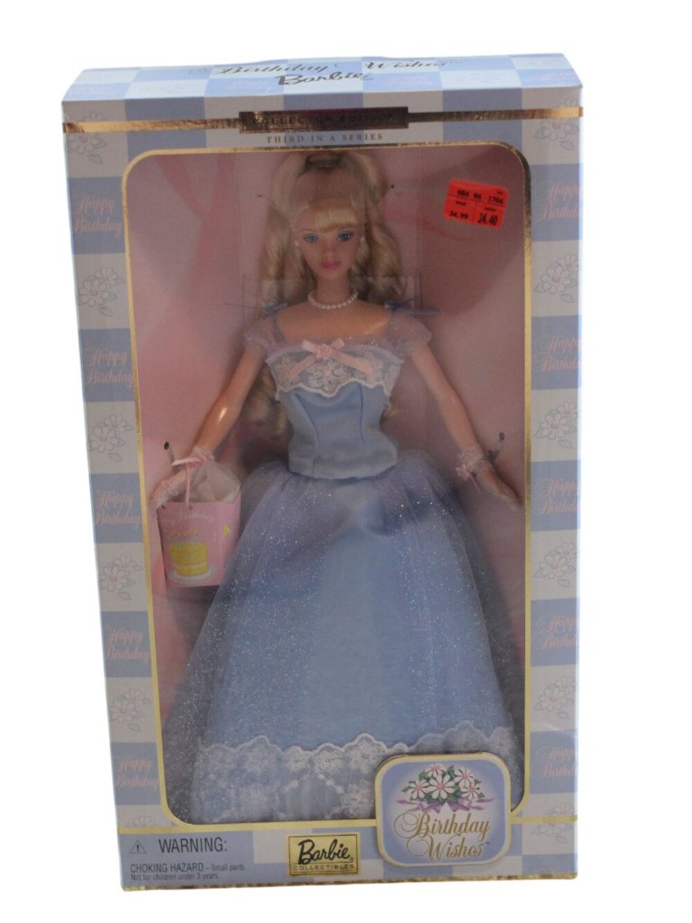 Barbie Birthday Wishes Collector Edition Doll #28434 Vintage 2000 Toy Blue NEW